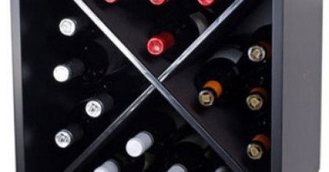 Estantería botellero para 16 botellas de vino, modelo Monastrell, con 4 divisiones