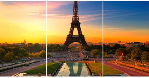 Siente París en un lienzo único