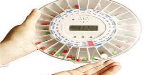 Pastillero semanal 4 tomas como dispensador de medicamentos electronico