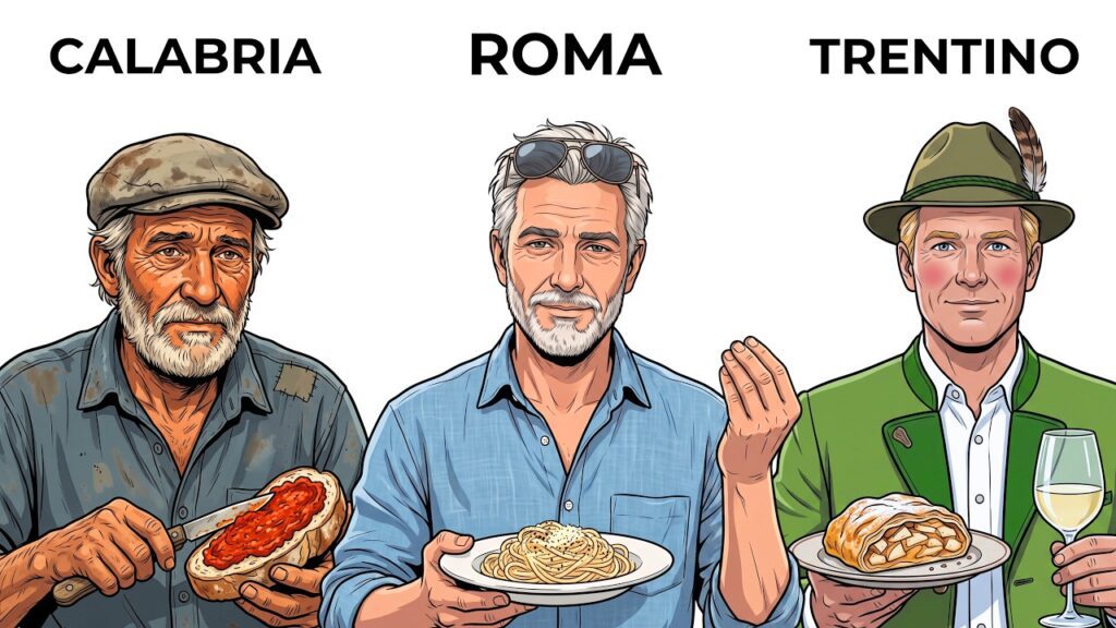 Cómo influye la regiones naturales en Italia