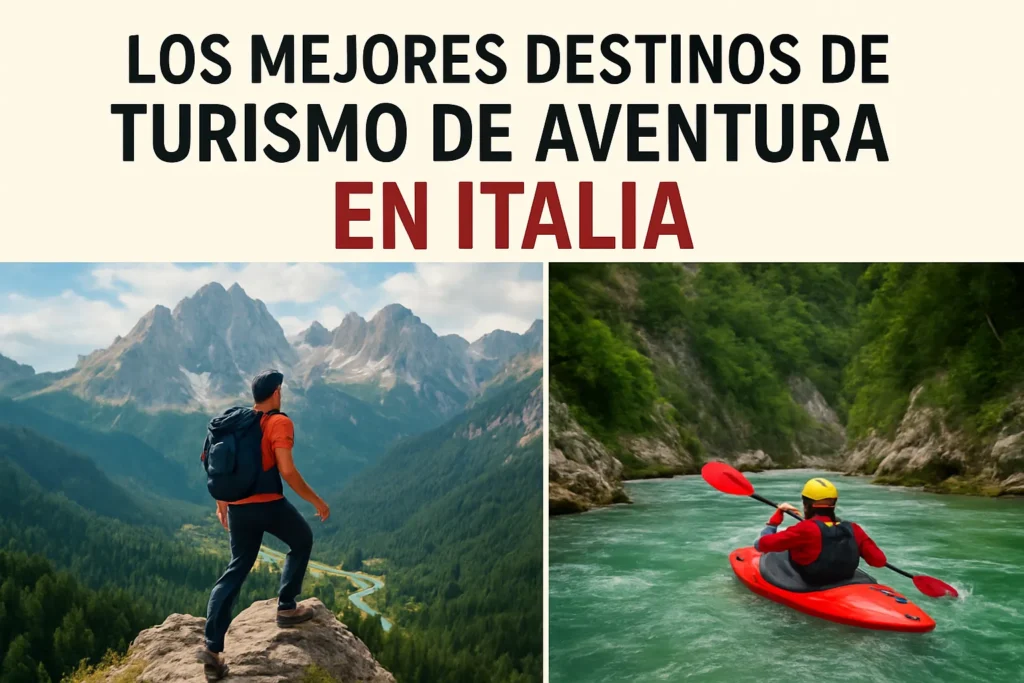 Los mejores destinos de turismo de aventura en Italia
